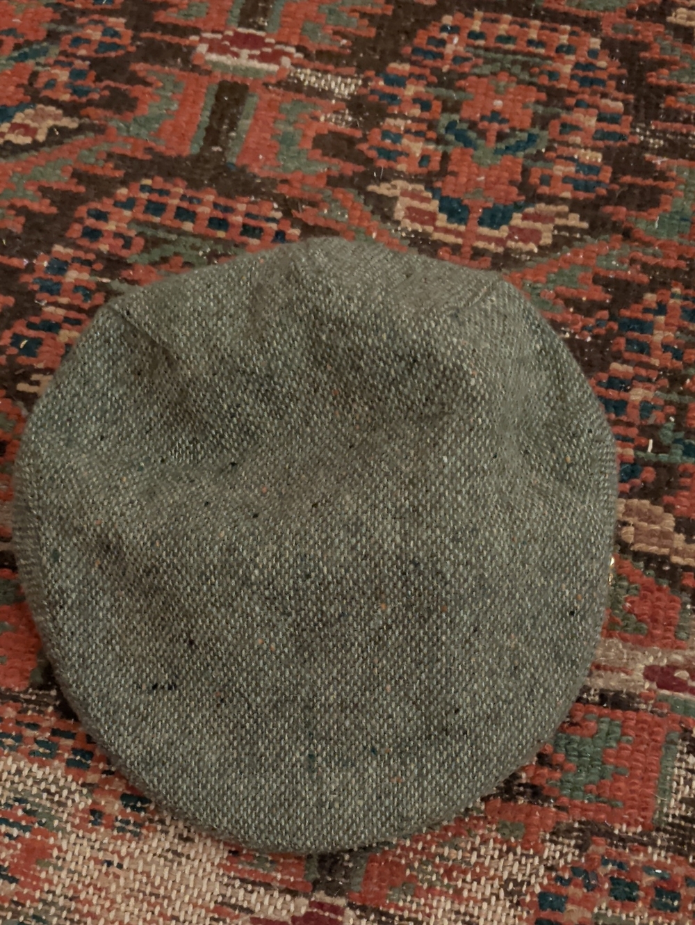 Men's Wool Paperboy Hat In Green